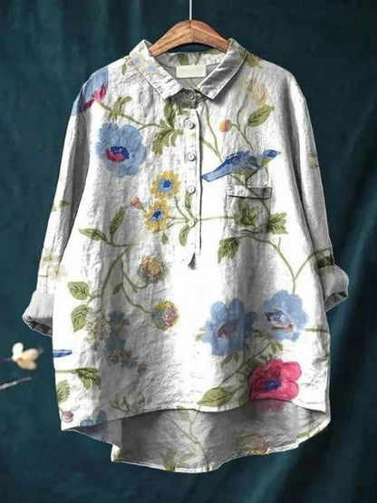 Women’s Blouse | Button-Up Floral