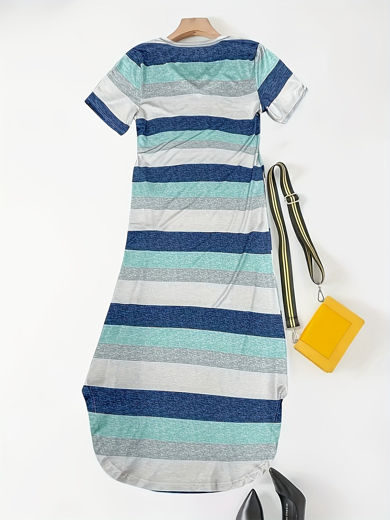 Women'S Elegant And Fashionable Striped Dress