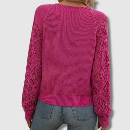 Jade | Elegant V-Neck Sweater
