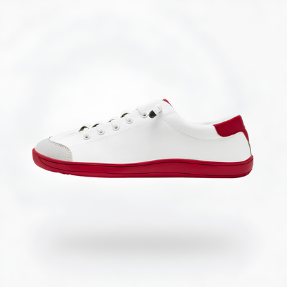 Comfortable Trainers for Women with Wide Toe Box Flat Sole Lace Up Minimalist Barefoot Style