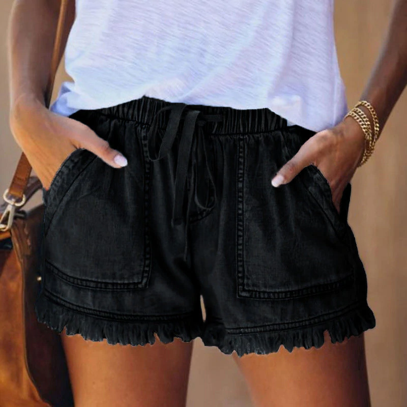 Damen Denim Shorts | Ausgefranst