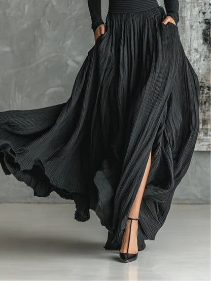 Lucy | Turtleneck & Pleated Skirt Set