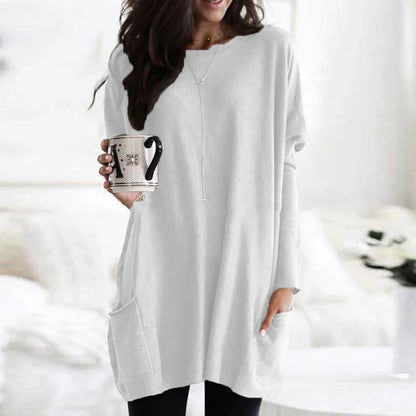 Briella | Women's Oversized Long Sleeve Tunic with Pockets