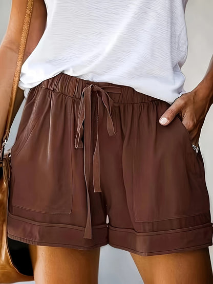 Delia | Women's Casual Drawstring Relaxed Shorts