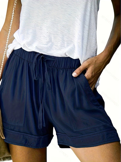 Delia | Women's Casual Drawstring Relaxed Shorts