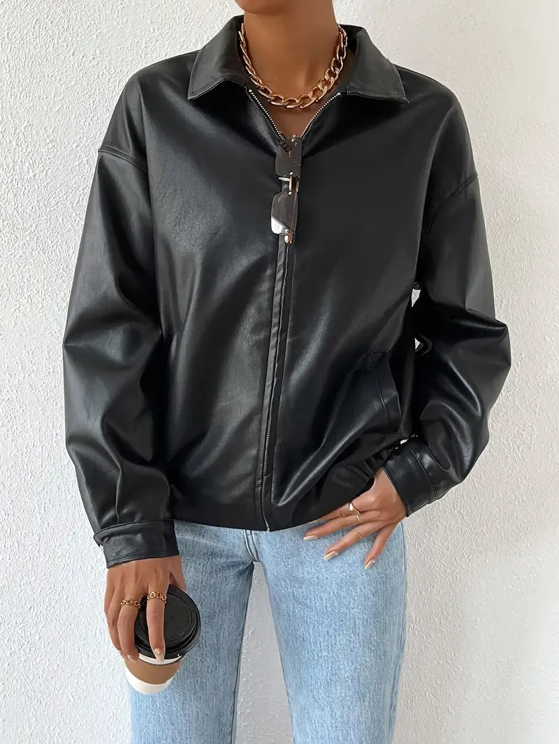 Lena | Women's Oversized Zip-Up Jacket